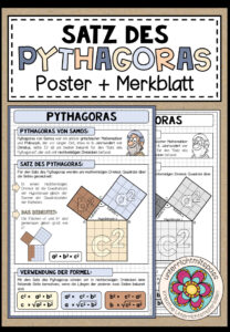 SATZ DES PYTHAGORAS – Poster + Merkblatt