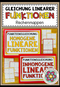LINEARE FUNKTIONEN (Gleichung) – Rechenmappen