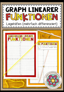 LINEARE FUNKTIONEN (Graph) – Legehilfen (differenziert)