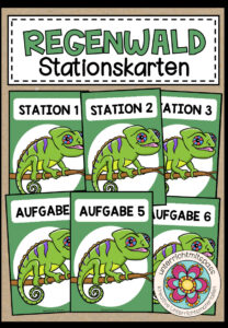 REGENWALD – Stationskarten