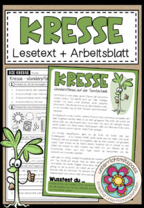 KRESSE – Lesetext + Arbeitsblatt