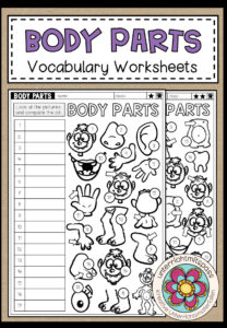 BODY PARTS – Vocabulary Worksheets