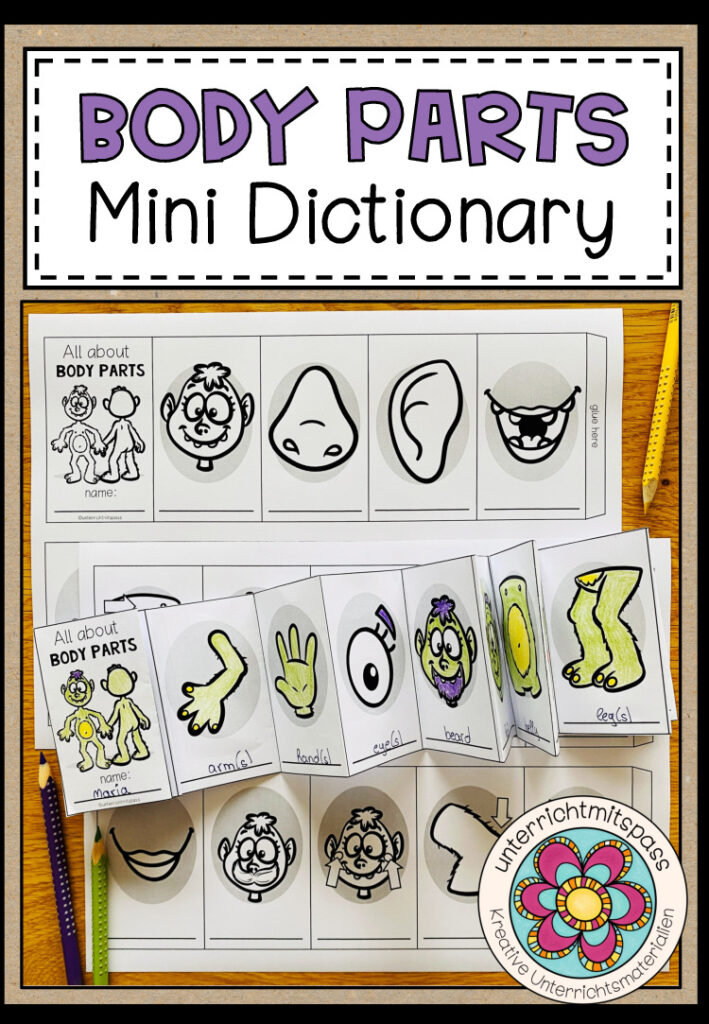 BODY PARTS – Mini Dictionary (Leporello)