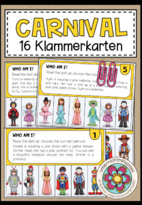 CARNIVAL – 16 Reading Klammerkarten