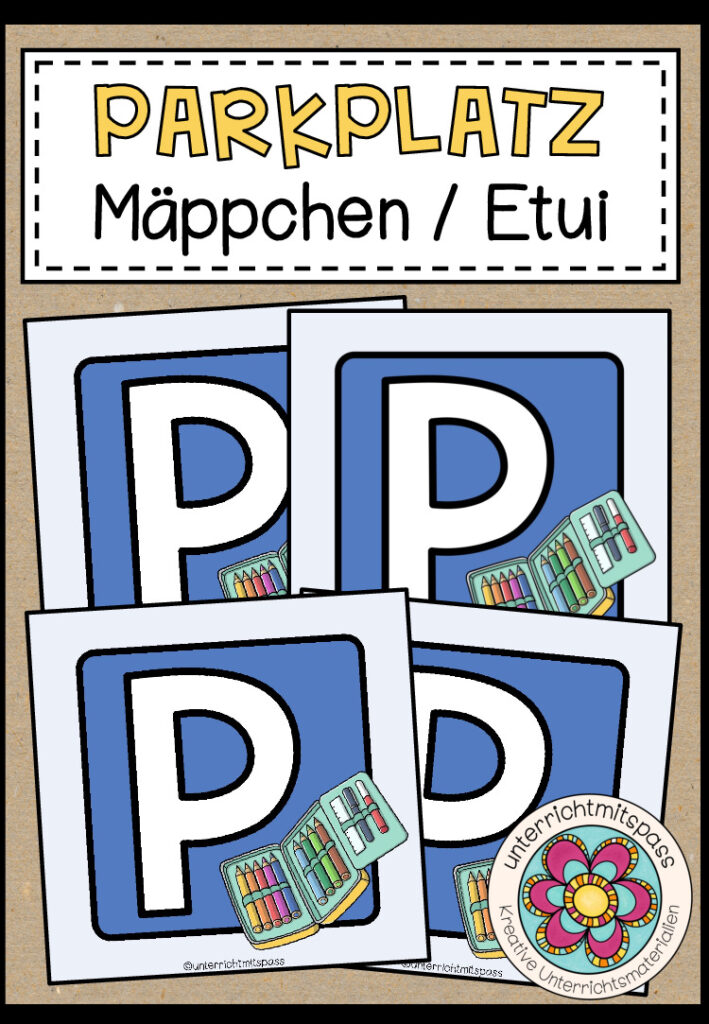 Parkplatz – Mäppchen / Etui / Federtasche (Classroom Management)
