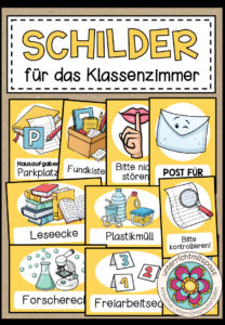 Schilder für das Klassenzimmer (Classroom Management)