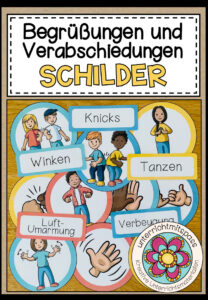 Begrüßung und Verabschiedung – Bildkarten / Poster