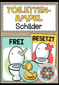 TOILETTENAMPEL / TOILETTEN SCHILDER fürs Klassenzimmer (Classroom Management)