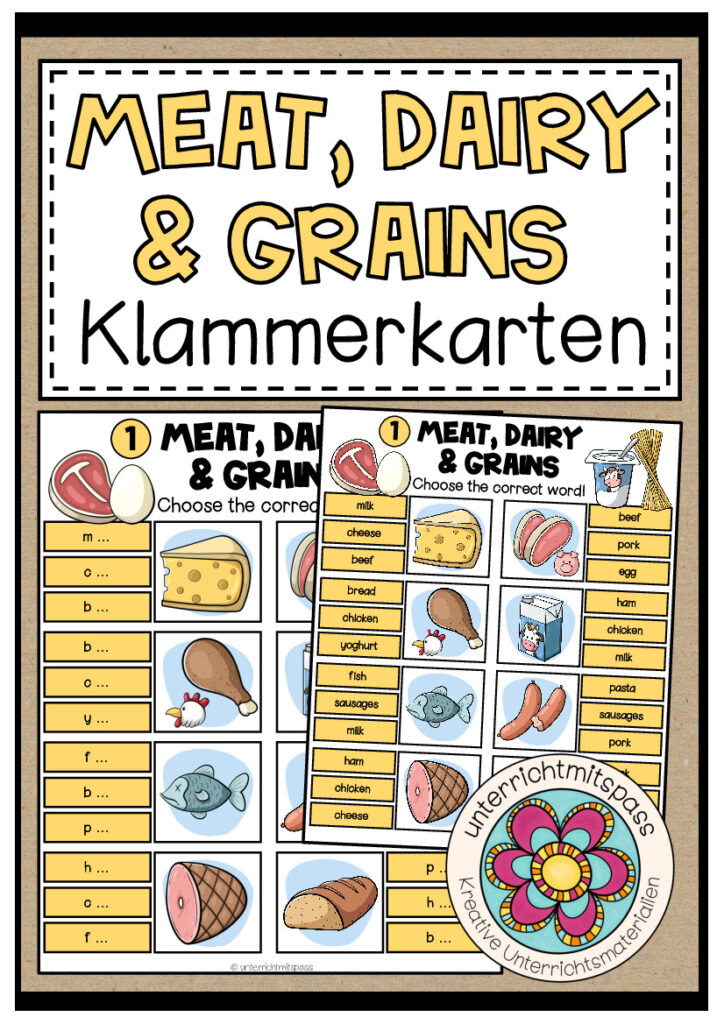 Dairy Products, Meat & Grains – Klammerkarten (2-fach differenziert)