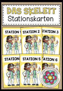 DAS SKELETT – Stationskarten