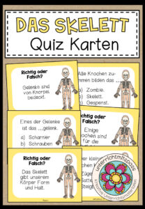 DAS SKELETT – Quizkarten