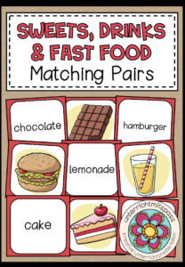 Fast Food, Drinks & Sweets – Matching Pairs