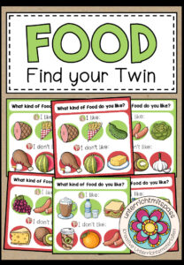 FOOD – Find your twin! (Speaking Activity)