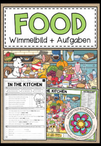 Food – Wimmelbild + Aufgaben (Englisch 3.-5. Schulstufe)