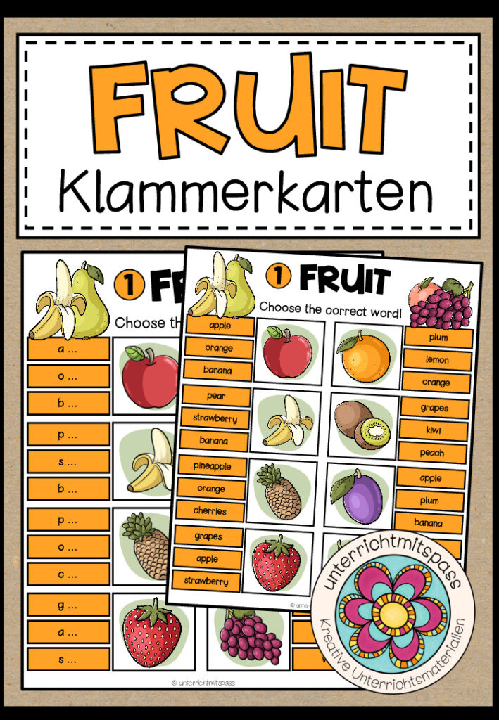 Fruit – Klammerkarten (2-fach differenziert)