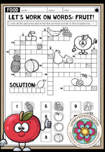 Fruit – Let’s work on words! (2-fach differenziert)
