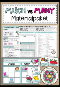 MUCH vs MANY – Materialpaket