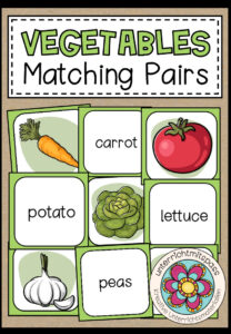 Vegetables – Matching Pairs