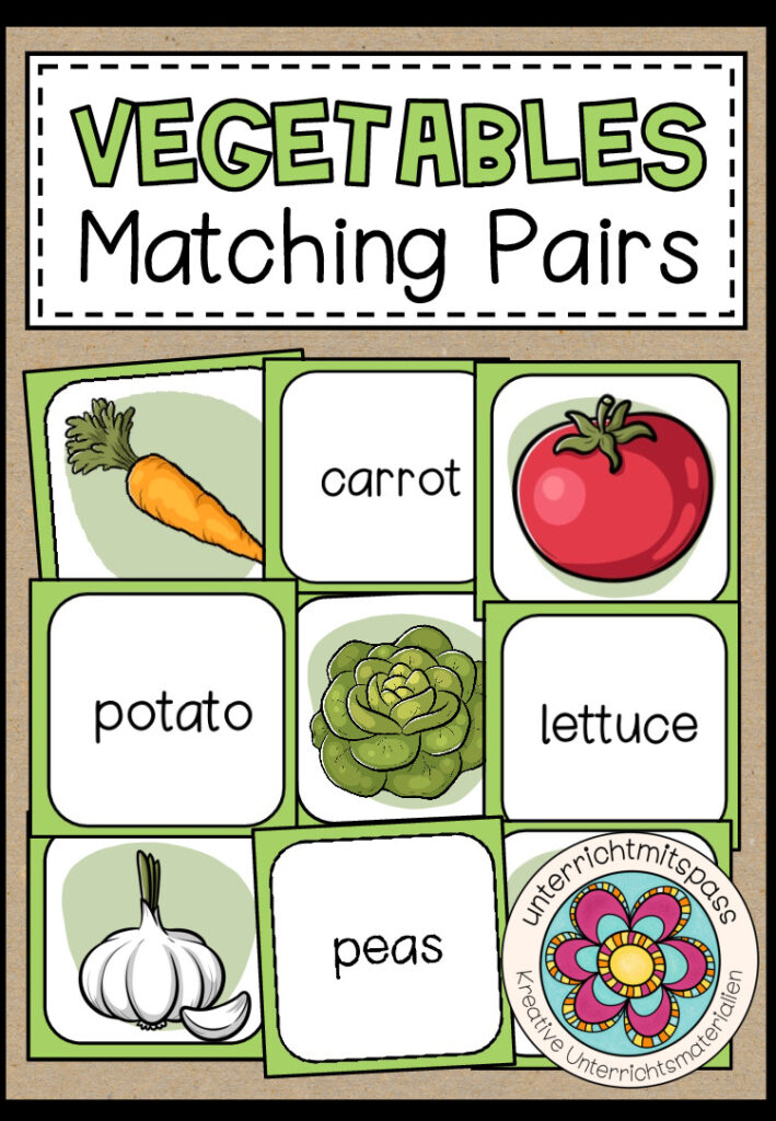 Vegetables – Matching Pairs