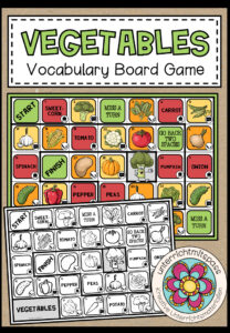 Vegetables – Vocabulary Board Game