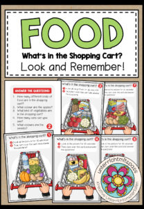 What’s in the Shopping Cart – Look and Remember