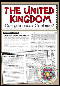 Can you speak Cockney? – Worksheet