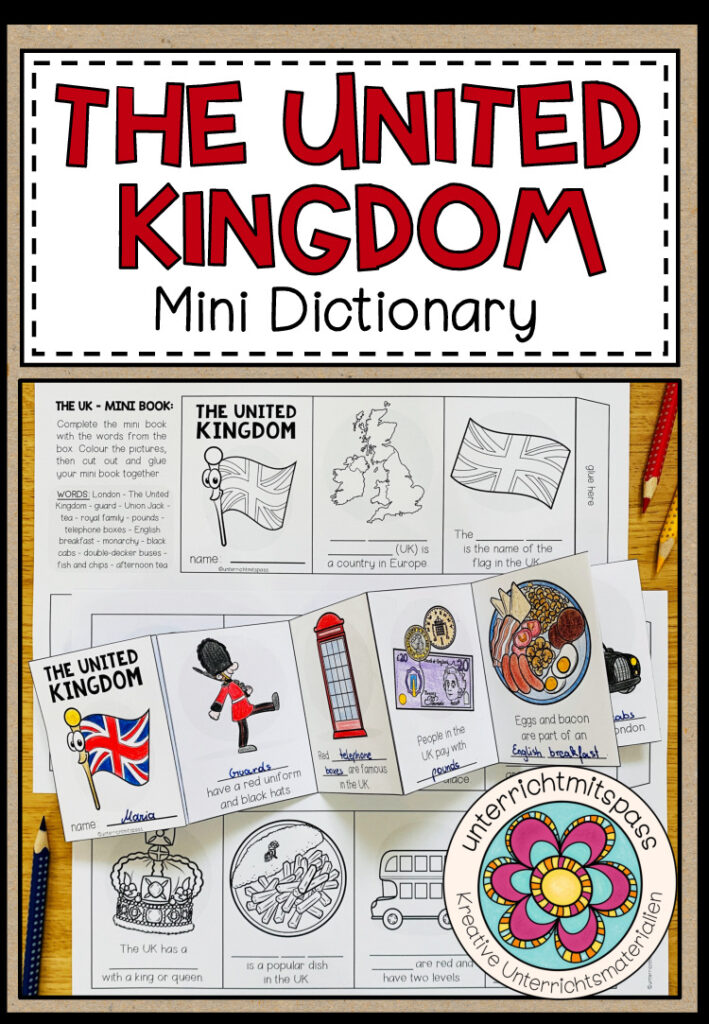 THE UNITED KINGDOM – Mini Dictionary (Leporello)