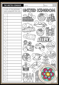 THE UNITED KINGDOM – Vocabulary Worksheets