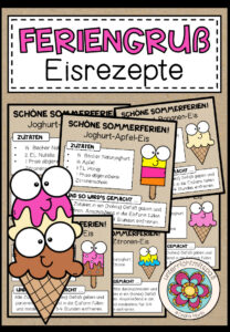 Feriengeschenk / Feriengruß – Eisrezepte