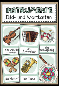INSTRUMENTE – Bild- und Wortkarten