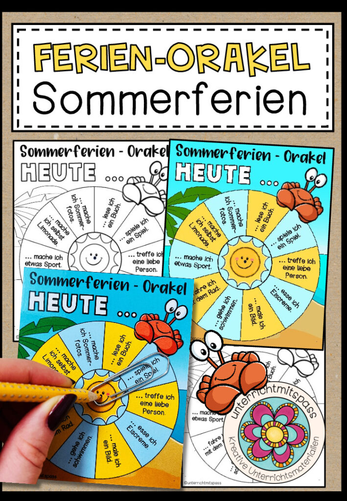 Sommerferien-Orakel (Feriengruß / Feriengeschenk)