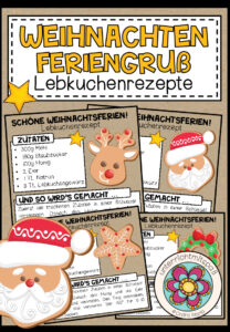 Weihnachtsgruß (Feriengruß) – Lebkuchenrezepte