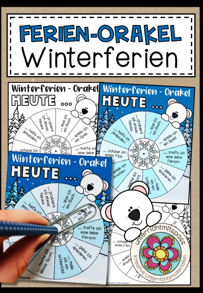 Winterferien-Orakel (Feriengruß / Feriengeschenk)