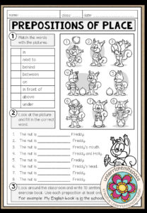 PREPOSITIONS OF PLACE – Worksheet