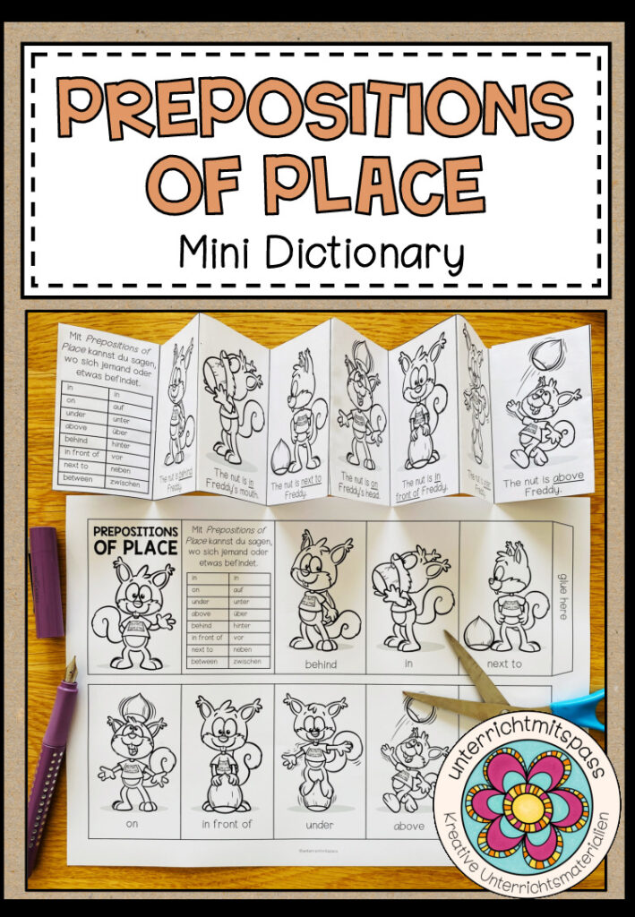 PREPOSITIONS OF PLACE – Mini Dictionary (Leporello)