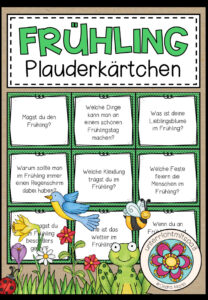 FRÜHLING – Plauderkärtchen