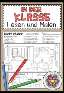 IN DER KLASSE – Lesen und Malen (2-fach differenziert)