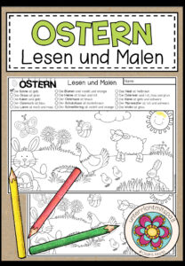 OSTERN – Lesen und Malen (2-fach differenziert)