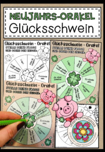 Glücksschwein-Orakel (Neujahrsgruß / Neujahrsgeschenk)