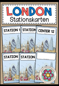 LONDON – Stationskärtchen (2 Versionen)
