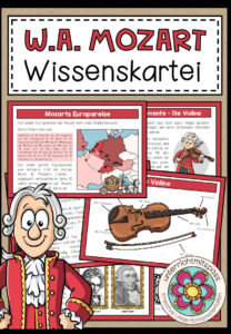 W. A. MOZART – Wissenskartei