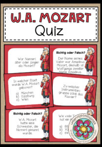 W. A. MOZART – Quiz