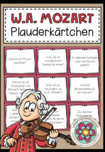 W.A. MOZART – Plauderkärtchen