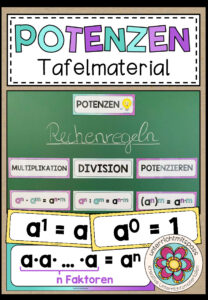 POTENZEN – Tafelmaterial