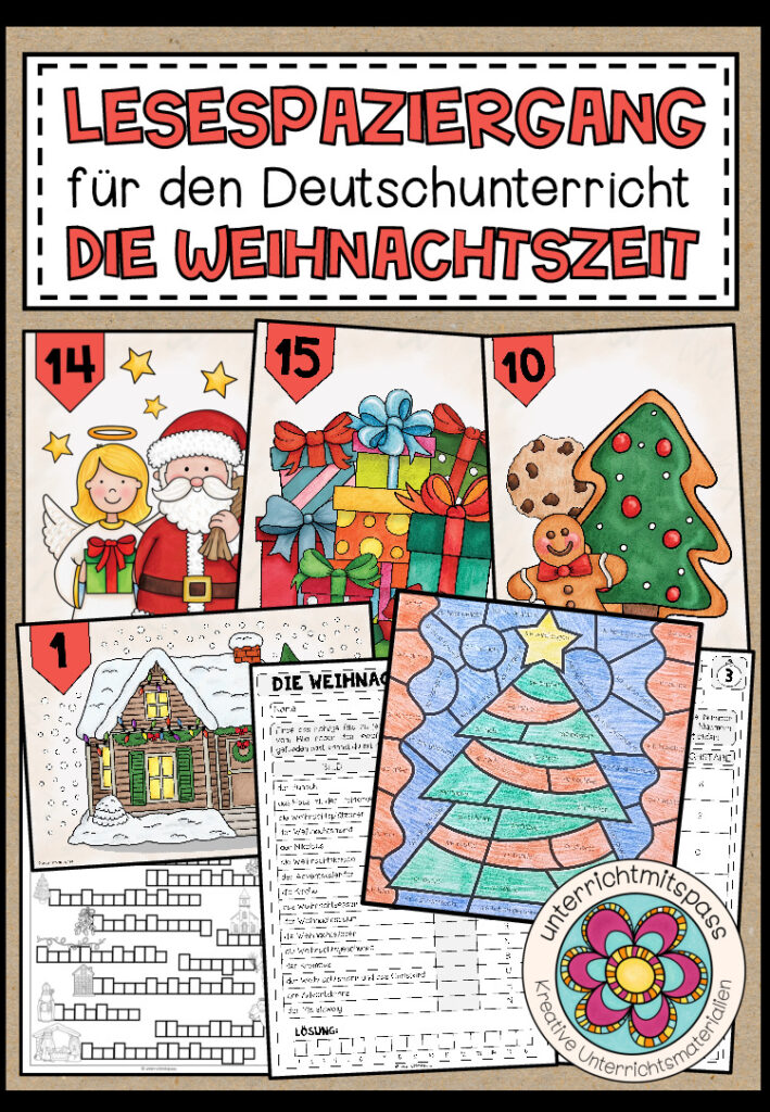Die Weihnachtszeit – Lesespaziergang (für den Deutschunterricht)