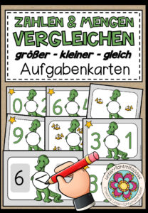 GRÖßER / KLEINER / GLEICH – Aufgabenkarten