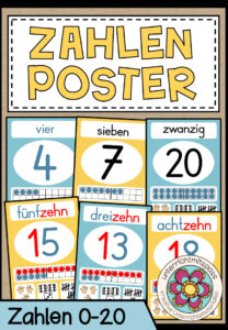 Zahlenposter / Zahlenplakate – Zahlenraum 20