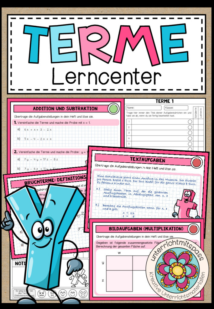 TERME (ohne Potenzen) –  Lerncenter / Lerntheke