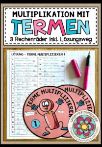 TERME (ohne Potenzen) – Multiplikation (Rechenräder)