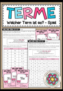 TERME (ohne Potenzen) – Welcher Term ist es? (Spiel)